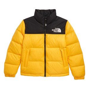 The North Face Kids Yellow and Black Puffer Jacket